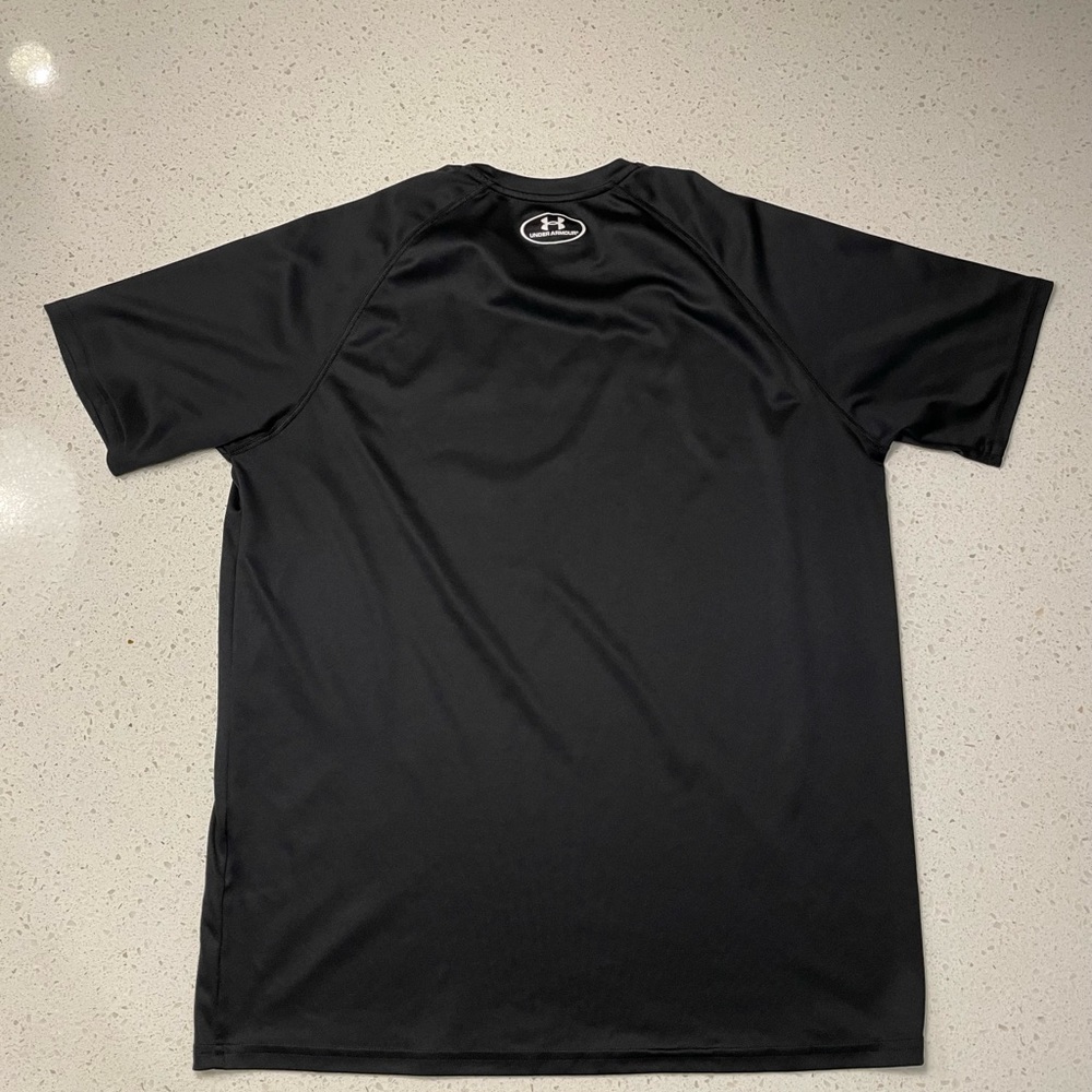Under Armour HEATGEAR Men’s Logo Training T-Shirt - Black/Red - Size L - Picture 2 of 5